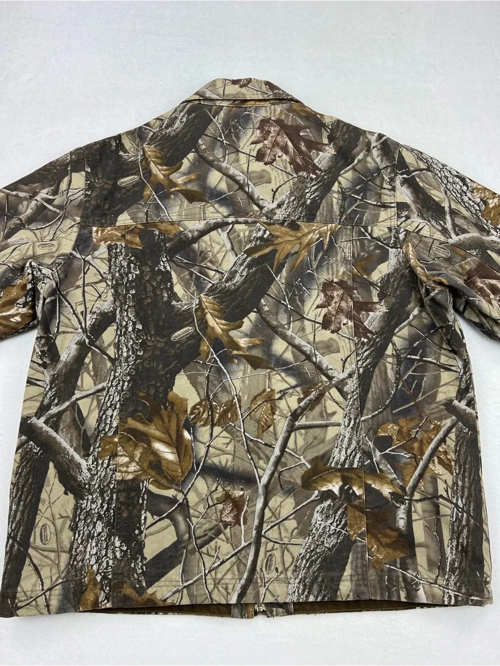 Dri Duck Mens Realtree Camoflauge Heavy Canvas Work Jacket Size XL Full Zip